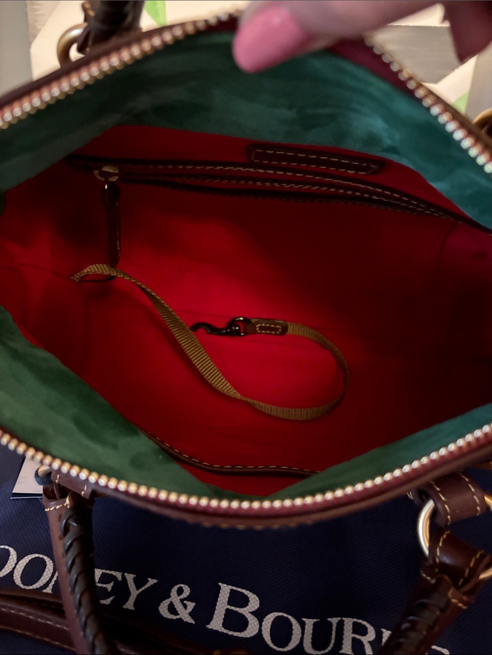 NWT Dooney & Bourke Florentine Mini Satchel in Chesnut - Picture 5 of 7